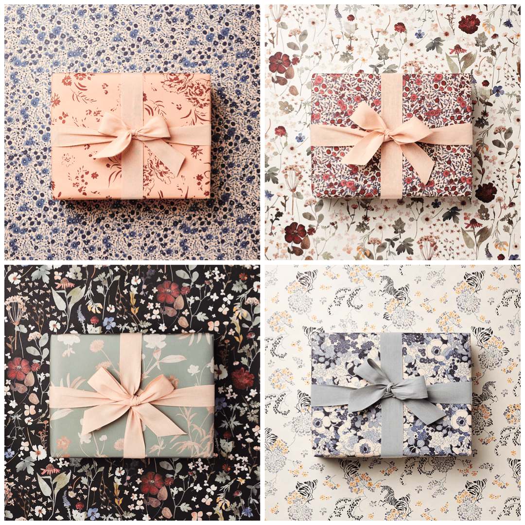 10 Assorted Heirloom Double Sided Wrapping Paper