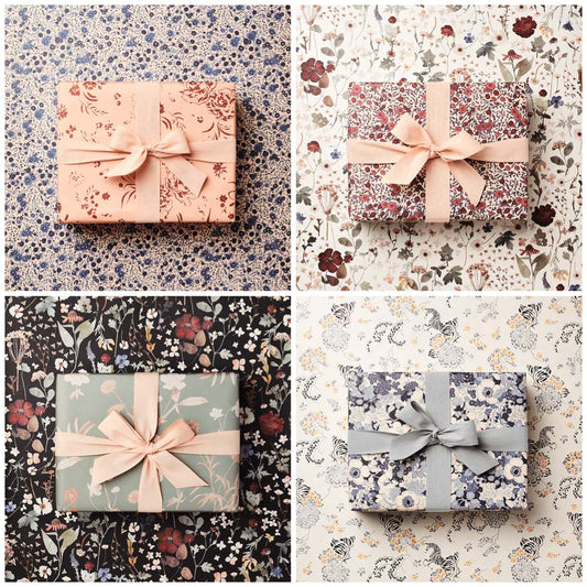 10 Assorted Heirloom Double Sided Wrapping Paper