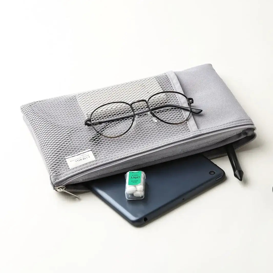 Grey Livework Mesh Pocket Daily Pouch
