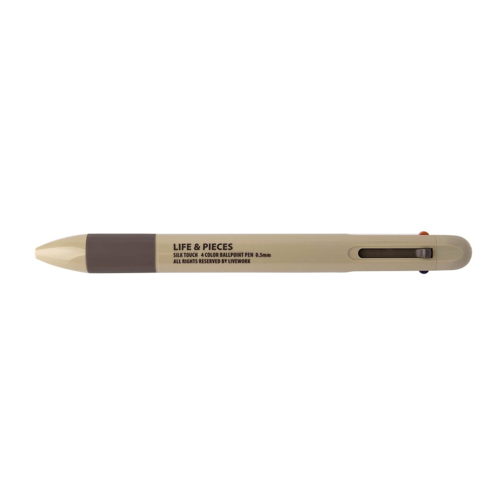 Livework LIFE & PIECES 4Color Ballpoint Pen Beige