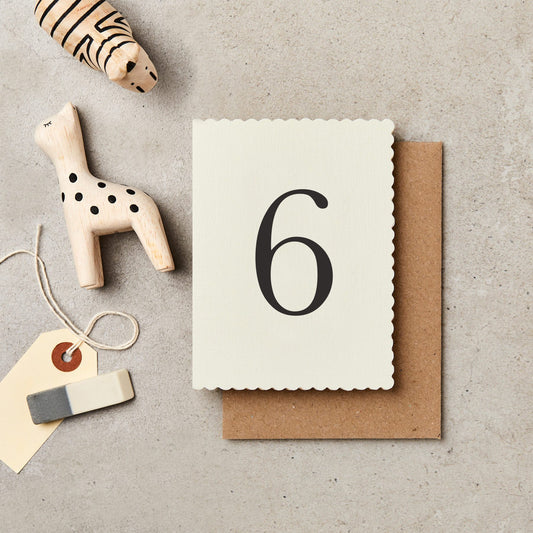 6 Year Old Birthday Card