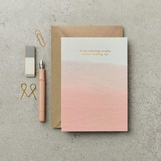 Amazing Couple On Your Wedding Day Card