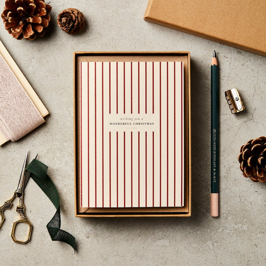 Box Set of 8 Candy Cane '22 Christmas Cards