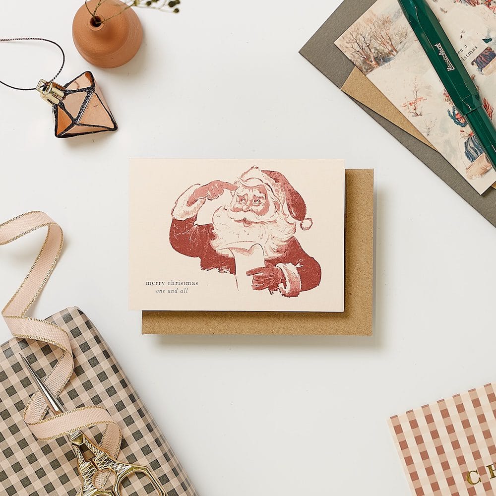 Relove Santa's List A7 Christmas Card