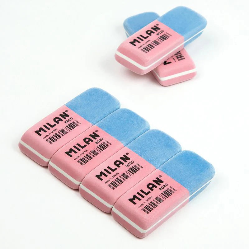 Milan Double-use Bevelled Erasers 8020