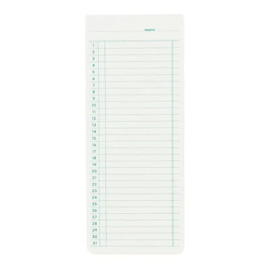 White Sticky Memo Monthly List Pad