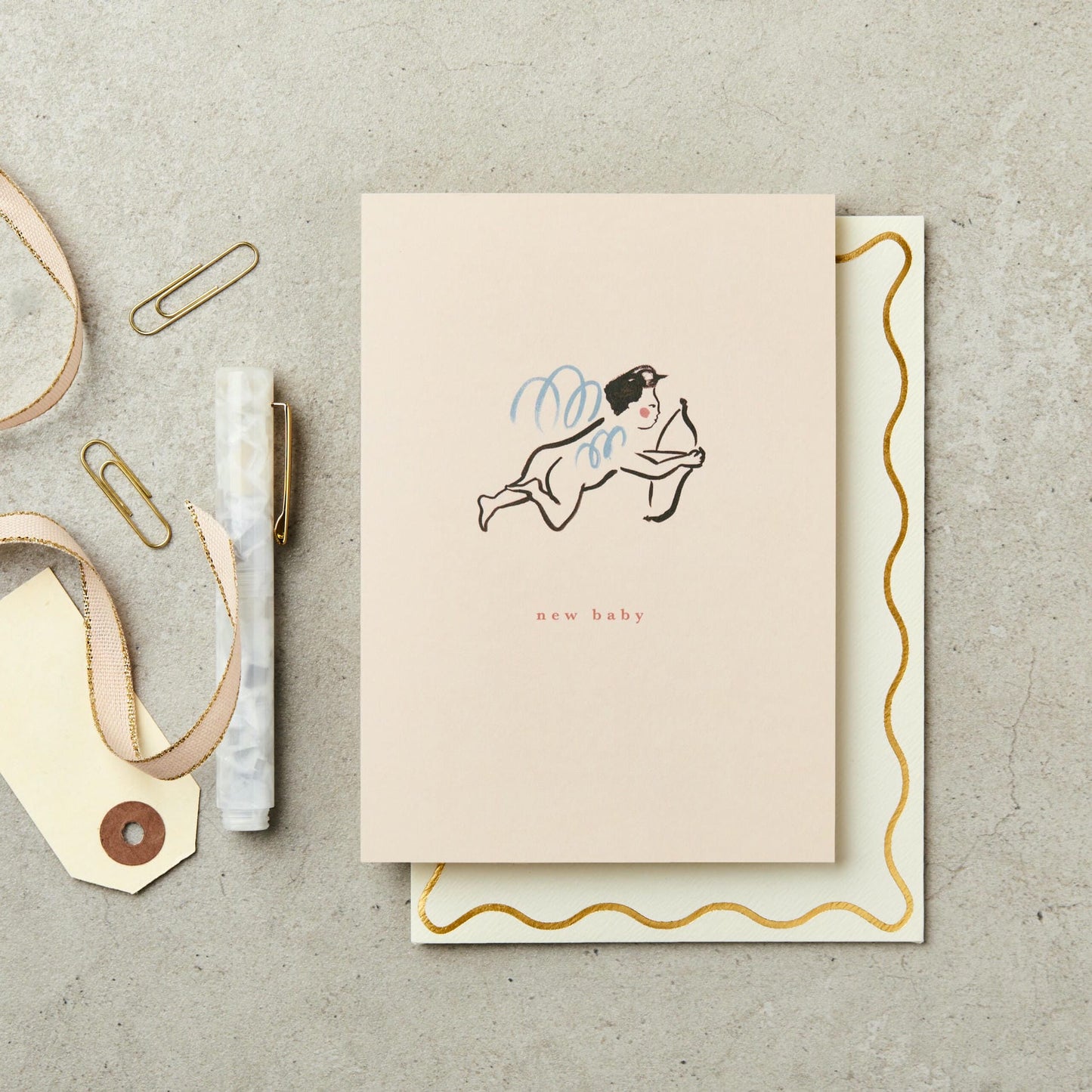 Cherub New Baby Card A6