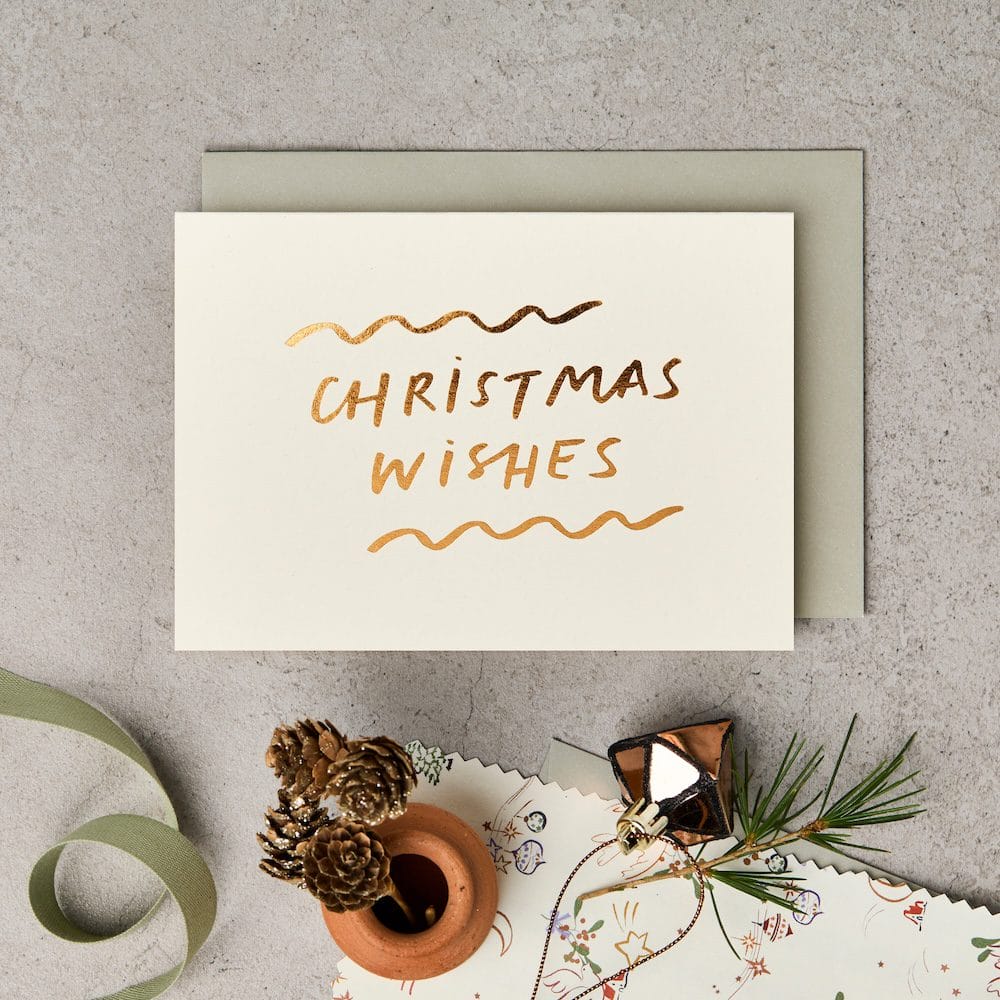 Christmas Wishes Eco Christmas Card – christmas card – Katie Leamon