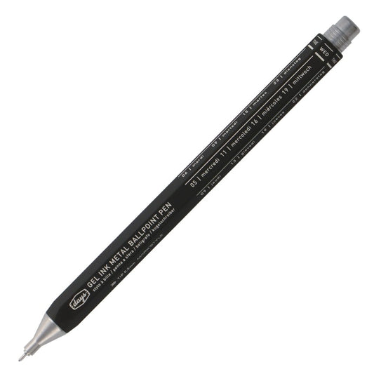 Gel Metal Ballpoint Pen in Black