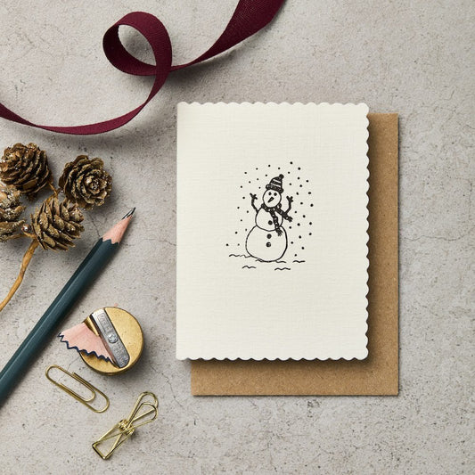 Pack of 6 Xmas Motif Snowman