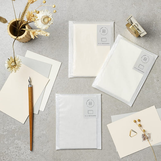 Pack of 10 Luxury Blank Notecards