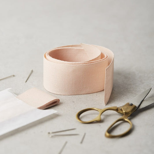 Dusty Pink Wide Cotton Ribbon