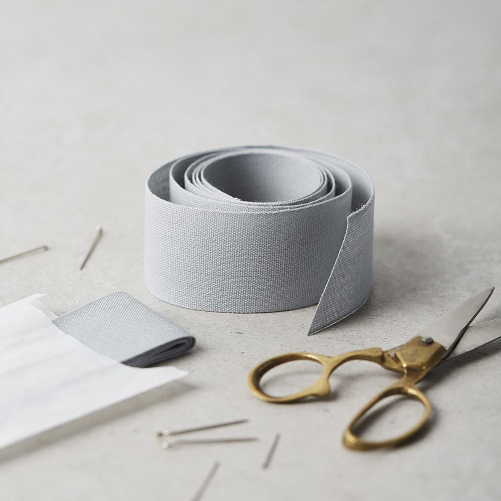 Cornflower Blue Wide Cotton Ribbon