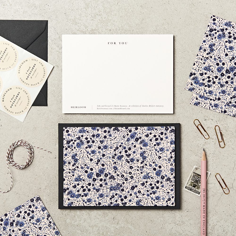 6pk Notecards in Wild Aster