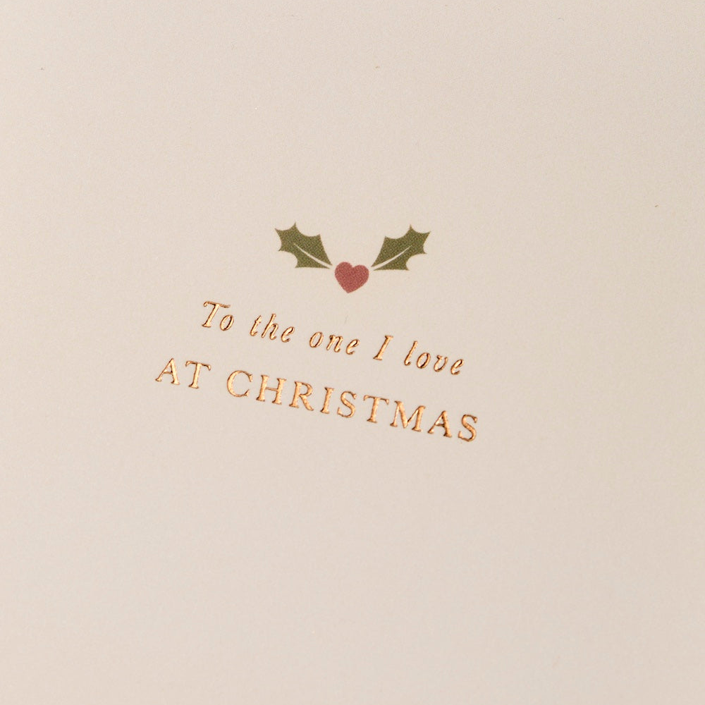 Holly Heart Christmas Card