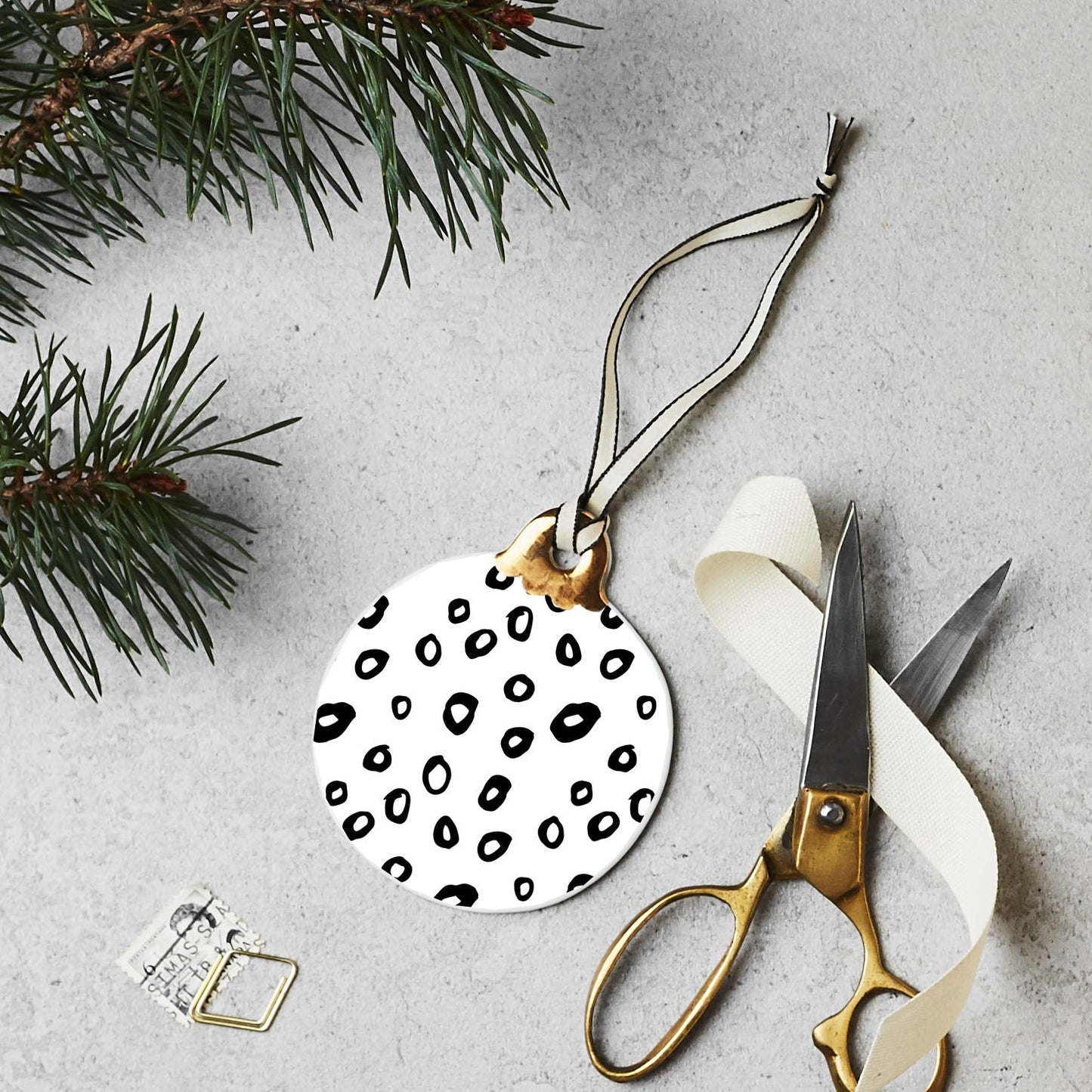 Ceramic Hoops Christmas Decoration