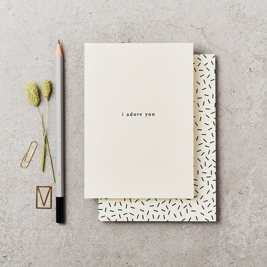 Katie Leamon I Adore You Card
