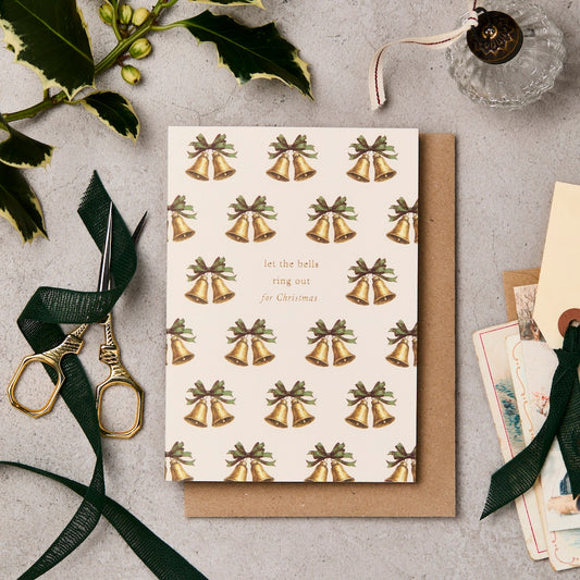 Vintage Bells Multi Christmas Card