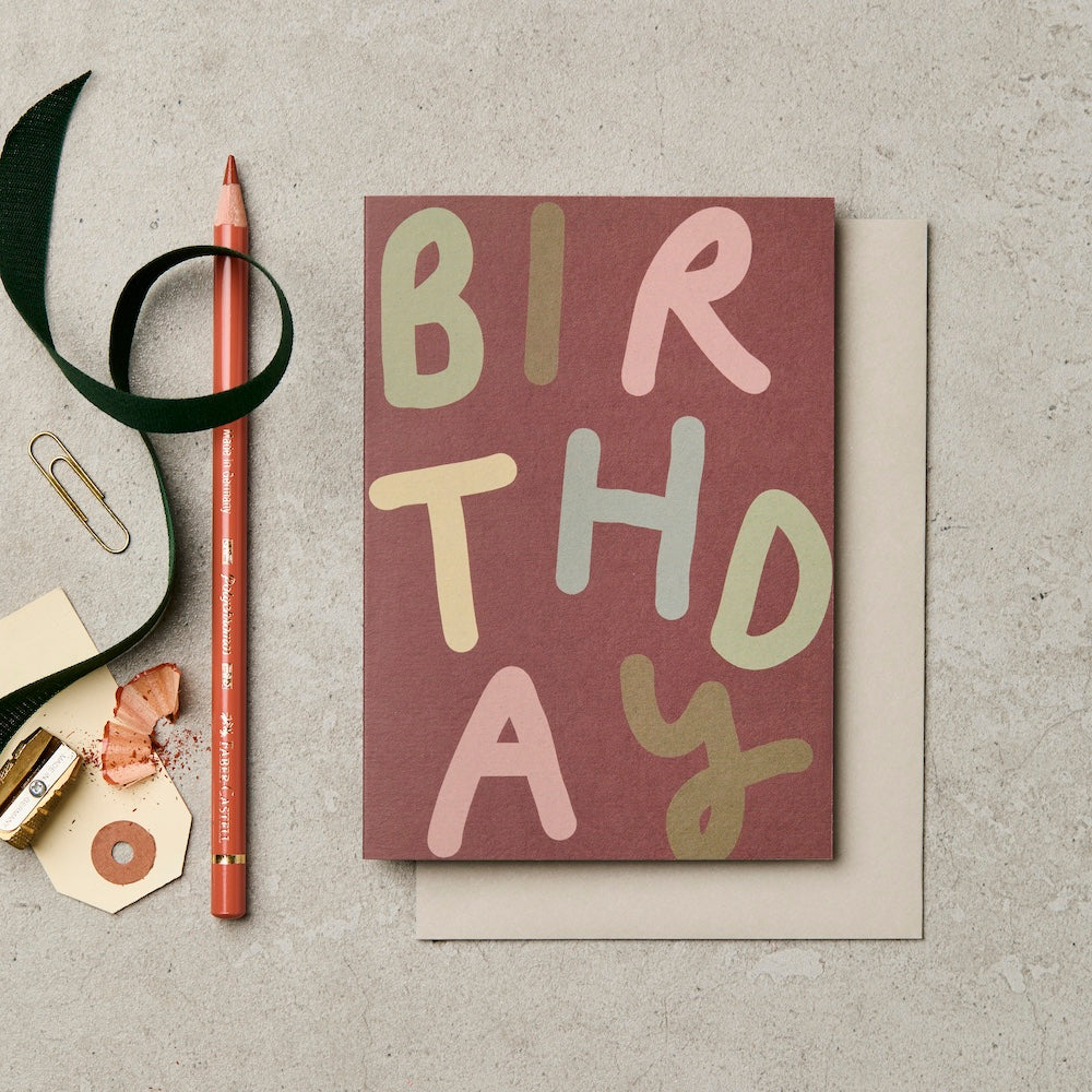 Multicolour Birthday Bubble Card