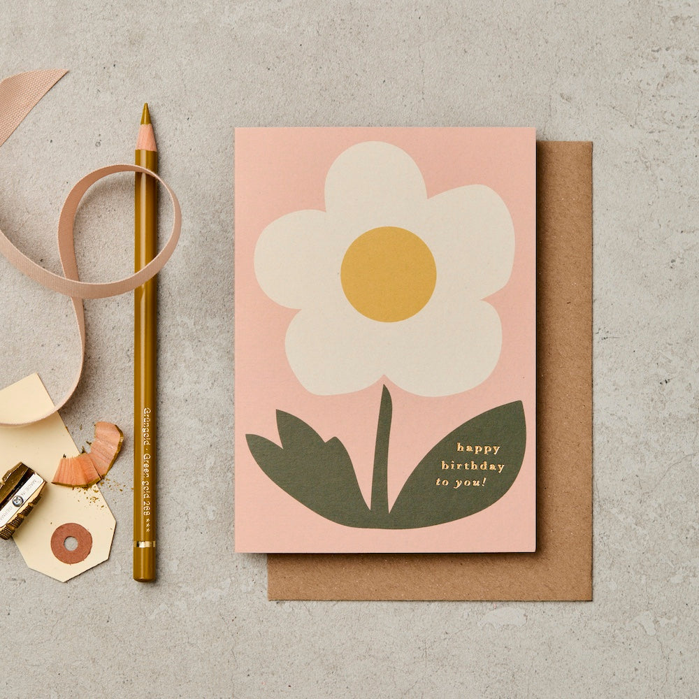 Happy Birthday Flower Card