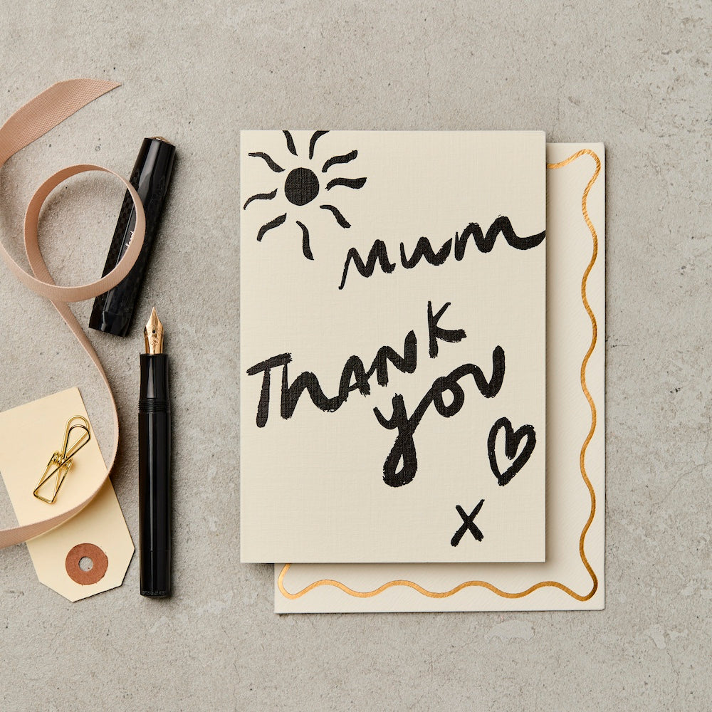 Mum Thank You Brush Card – mother's day card – Katie Leamon