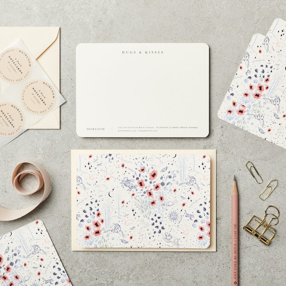 6pk Zodiac Ivory Notecards