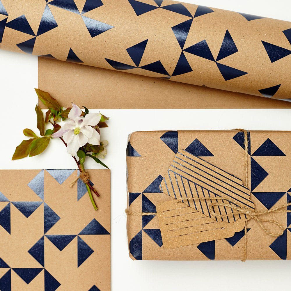 Kraft & Navy Wrap & Tag Bundle