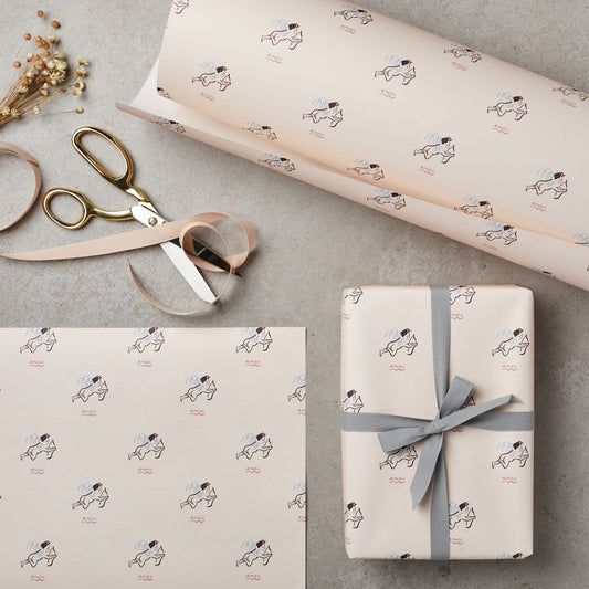 10 Sheets of Cherub Amore Wrapping Paper