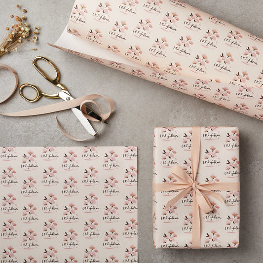 10 Sheets of Les Fleur Wrapping Paper