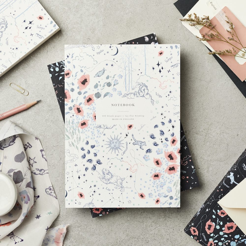 Zodiac Ivory Lay Flat Notebook