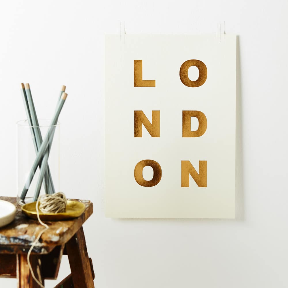 A4 London Print – luxury stationery – Katie Leamon