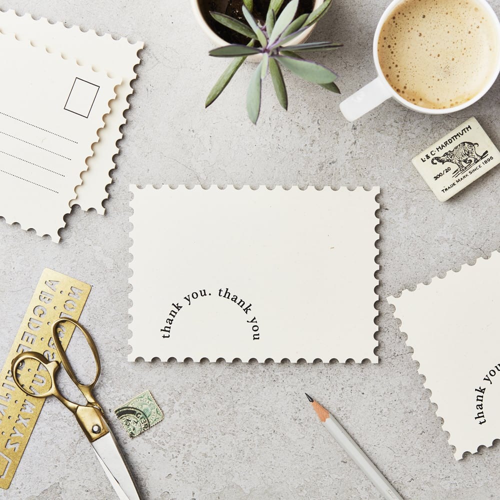 Katie Leamon Thank You Rainbow Postcard