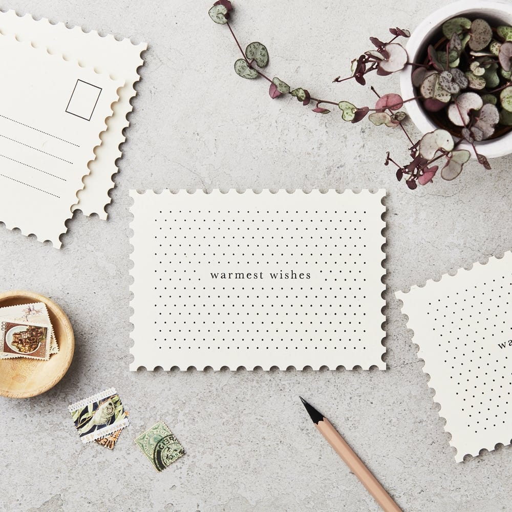 Katie Leamon Warmest Wishes Postcard