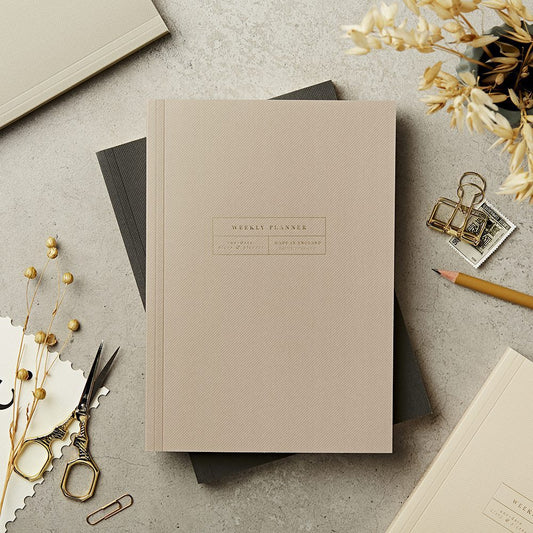 A5 Lay Flat Any Date Weekly Planner in Clay