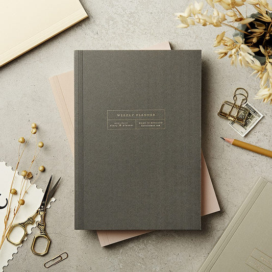 A5 Lay Flat Any Date Weekly Planner in Forest