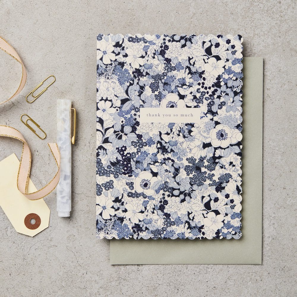 Bloom Scallop Thank You So Much Card