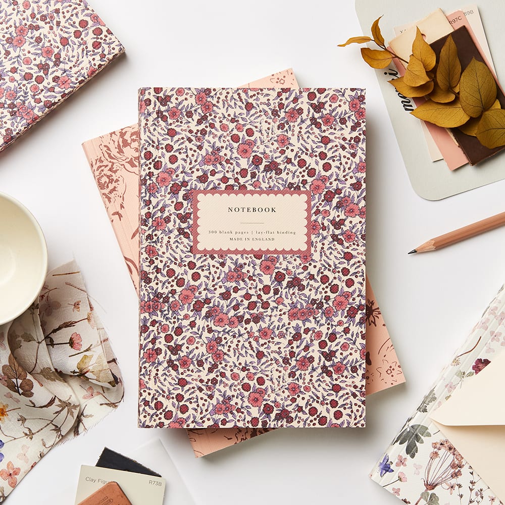 Wild Rose Lay Flat Notebook