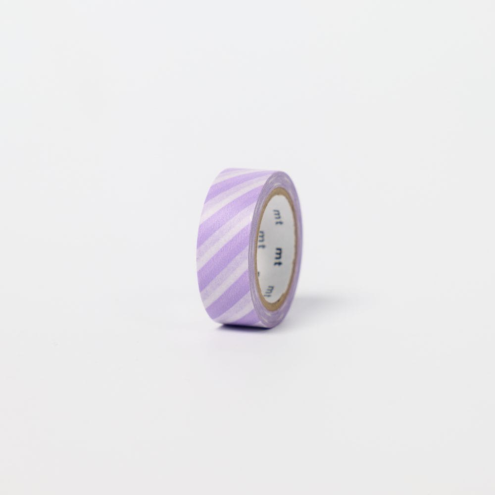 mt 1P deco - stripe lilac 2 washi tape