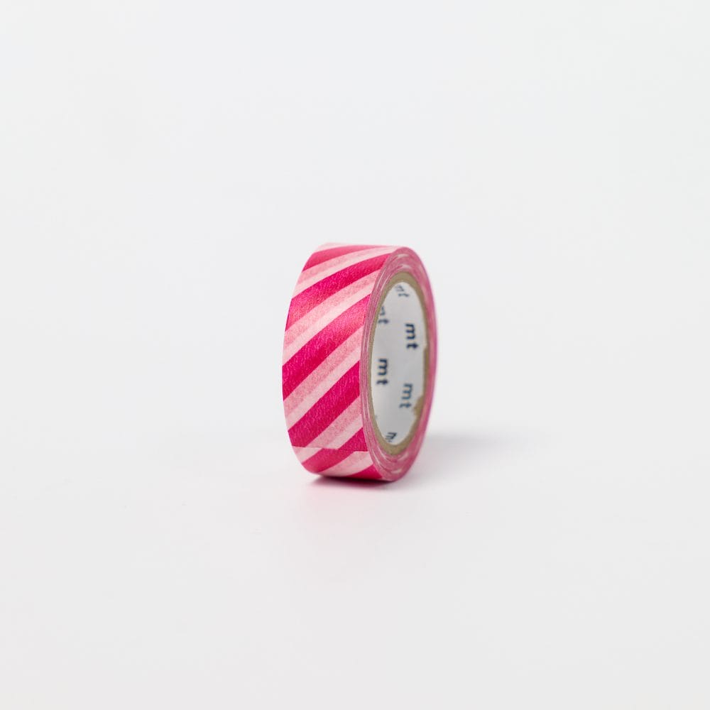 mt 1P deco - stripe magenta washi tape
