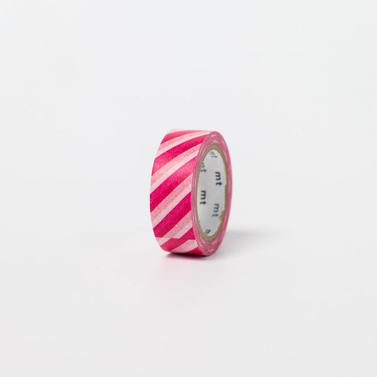 mt 1P deco - stripe magenta washi tape