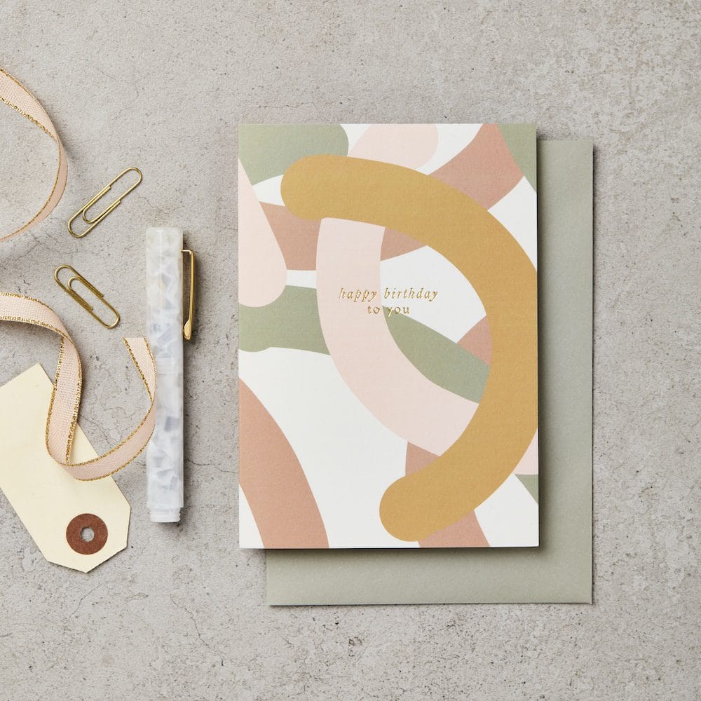 Mallow Happy Birthday To You Card – luxury birthday card – Katie Leamon