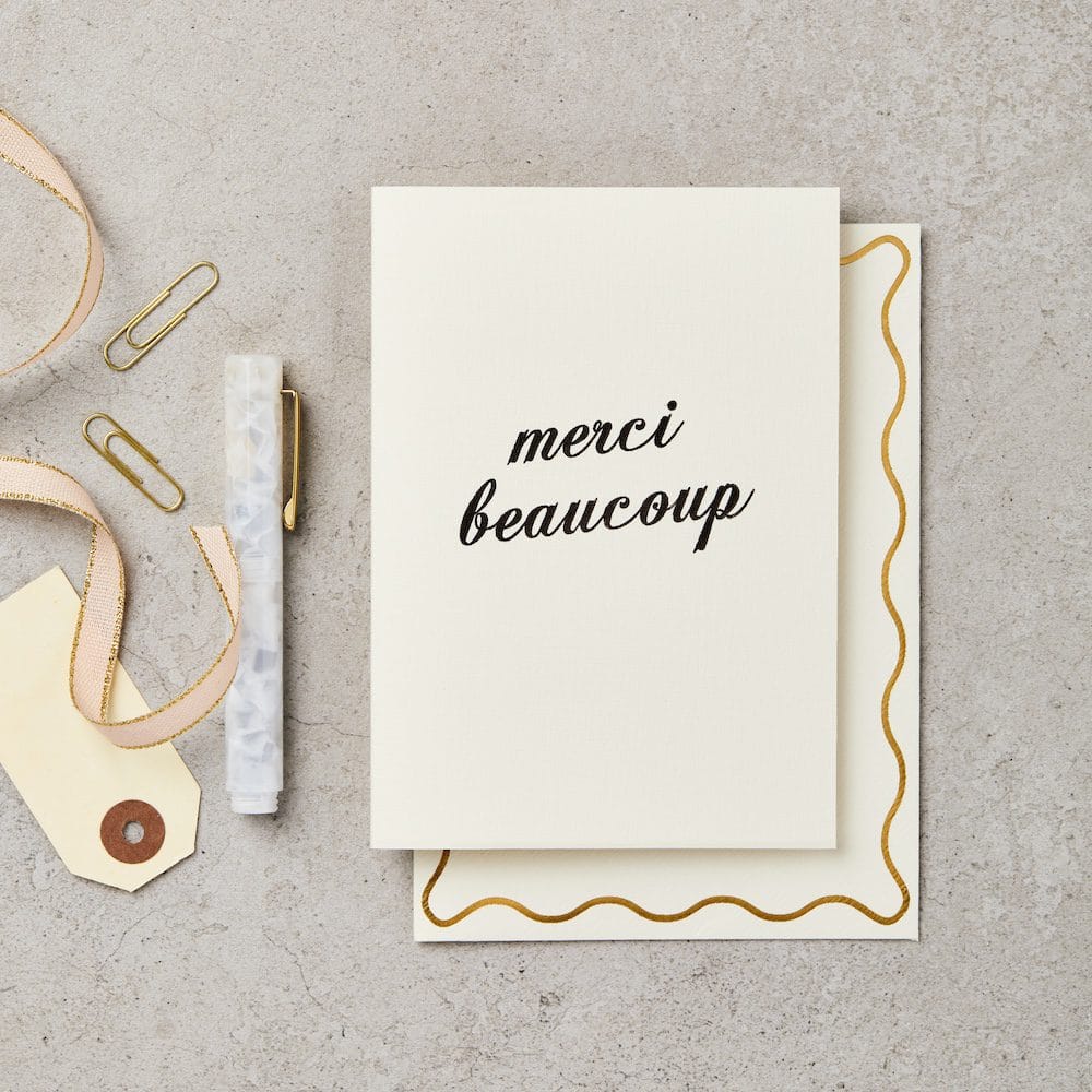 Merci Beaucoup Thank You Card