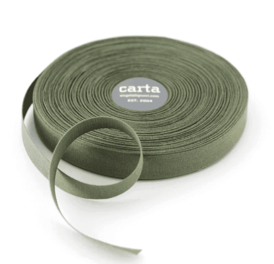 Olive Cotton Ribbon