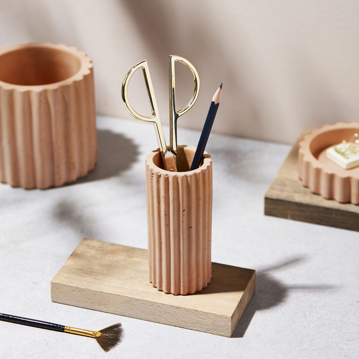 Concrete Pencil Pot in Jaffa