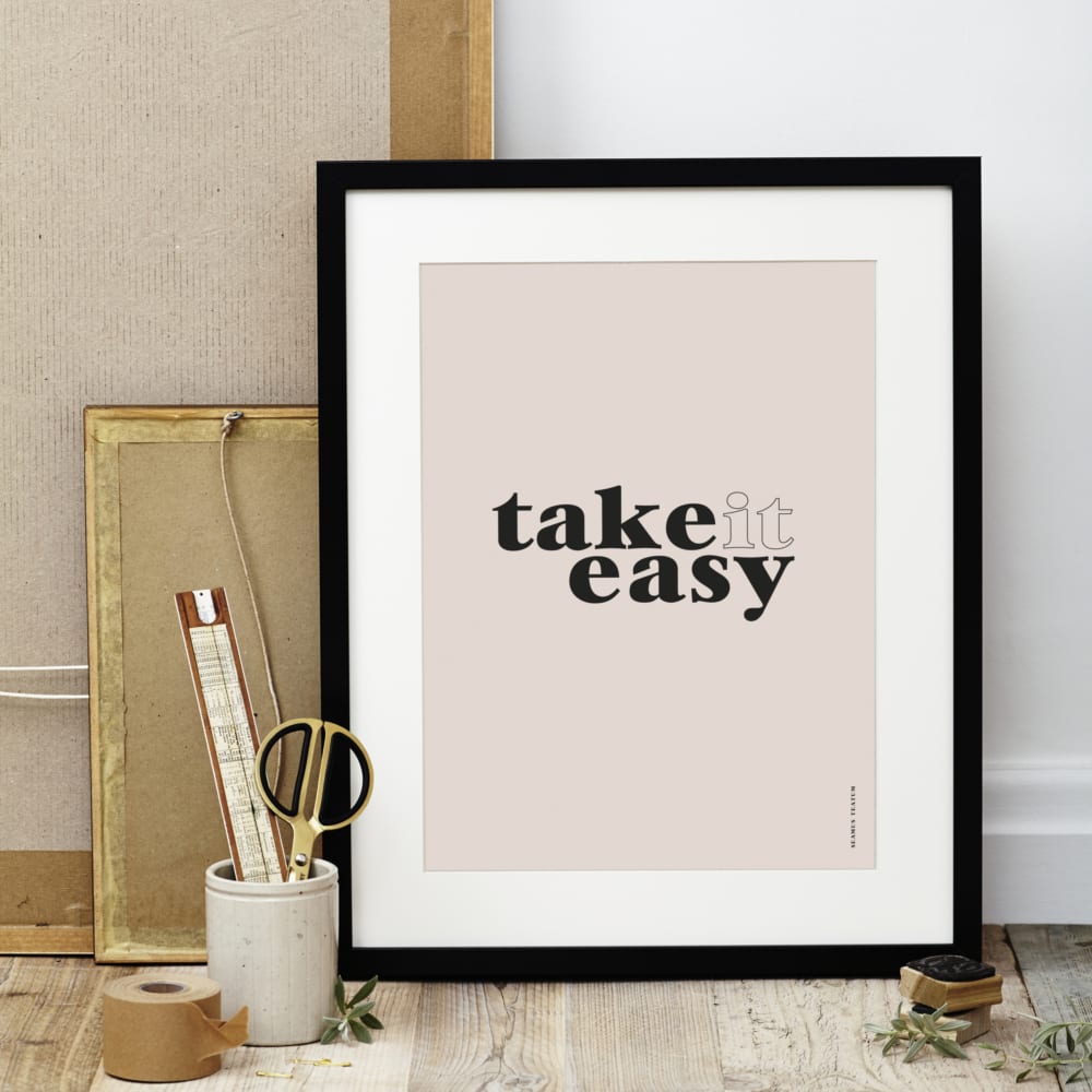 Limited Edition "Take it Easy" Charity Art Print