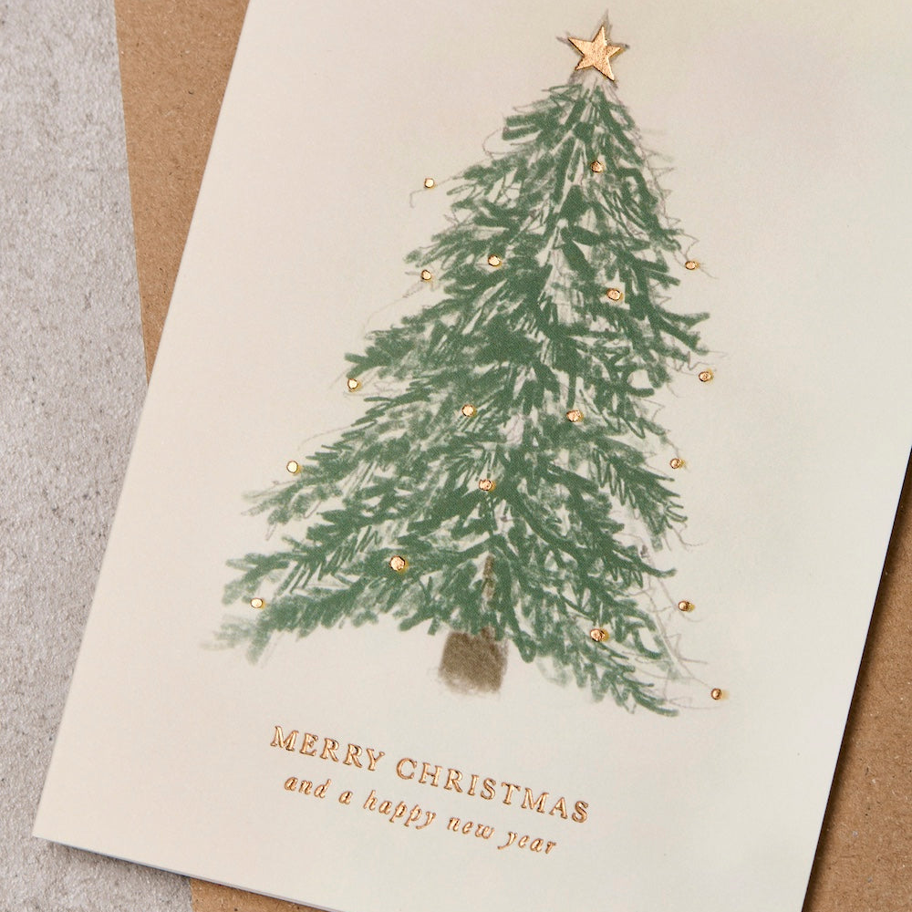 Tree & Lights Christmas Card