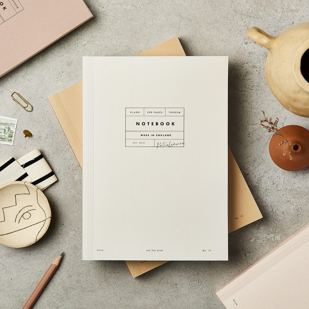 Vol 15: Ivory Lay Flat Notebook