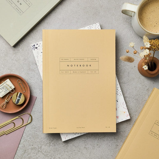Vol 42: Ruled Mustard Flat Lay Notebook