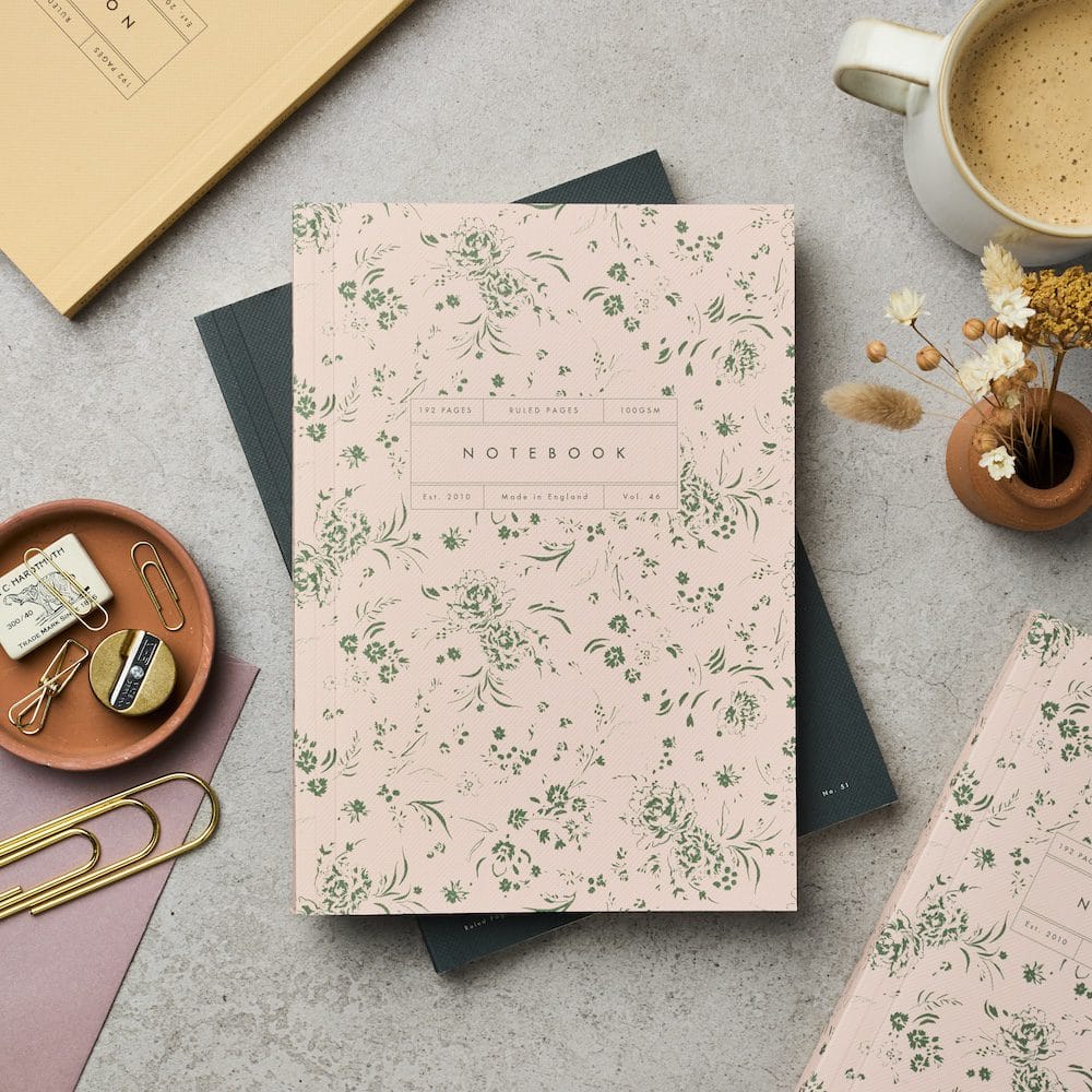 Vol 46: Ruled Garden Floral Flat Lay Notebook