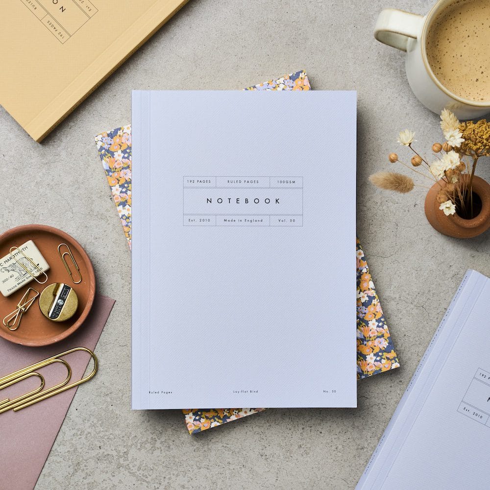 Vol 50: Ruled Cornflower Blue Flat Lay Notebook